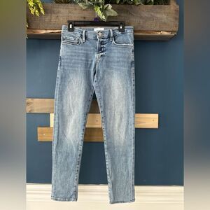Frame Jeans Le Garçon Blue Skinny Jeans 26